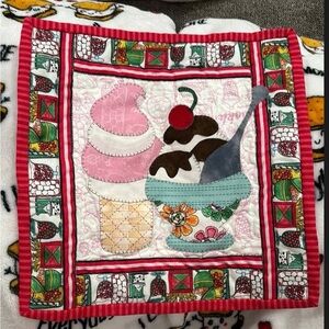 Colorful Ice Cream Quilt Square